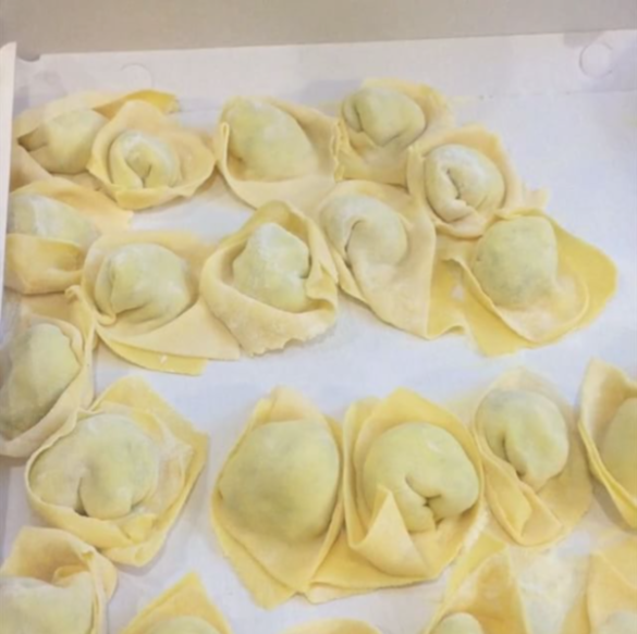 равиоли со шпинатом и рикоттой